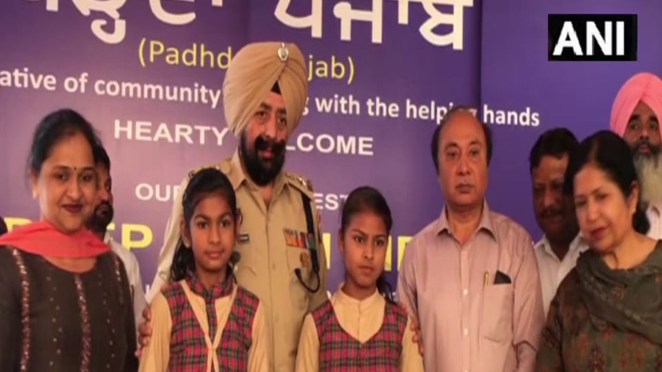 Punjab Sangrur SSP Mandeep Singh Sidhu has extended helping hand to daughters of farmers who committed suicide due to financial difficulties