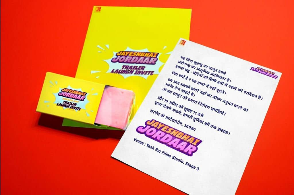 Jayeshbhai Jordaar: With a frothy twist Yash Raj Films invites you to launch the trailer this is the time of Ranveer's film