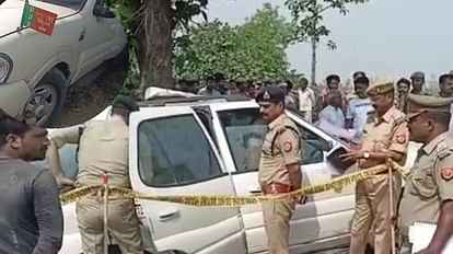 Murders left dead body in SUV in Jaidpur in Barabanki.