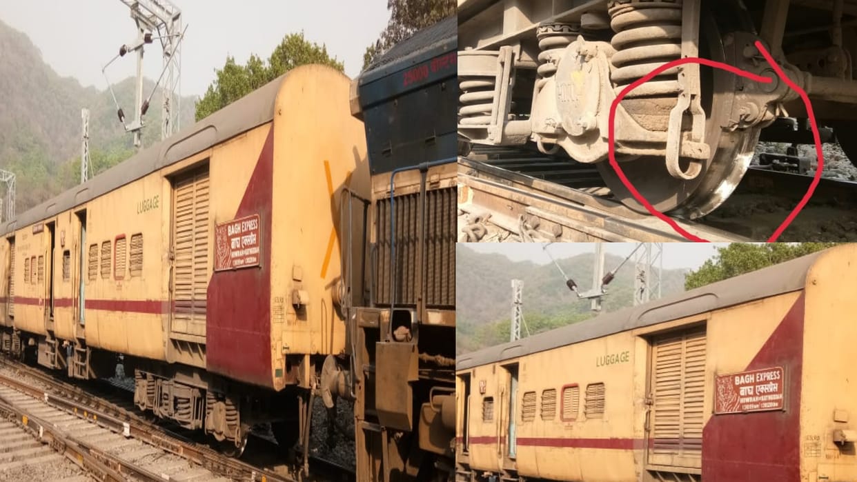 One wheel of Bagh Express derailed during shunting at Kathgodam railway station, See Photos