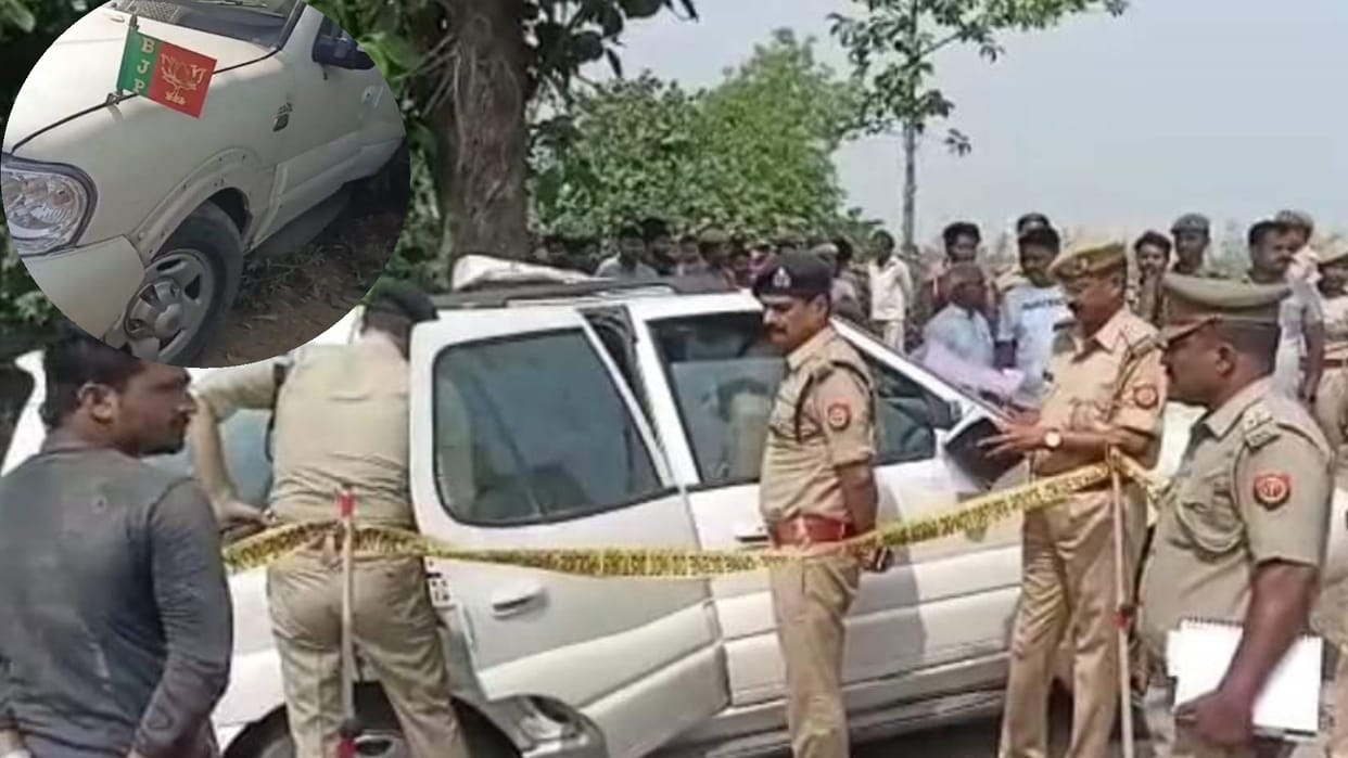 Murders left dead body in SUV in Jaidpur in Barabanki.
