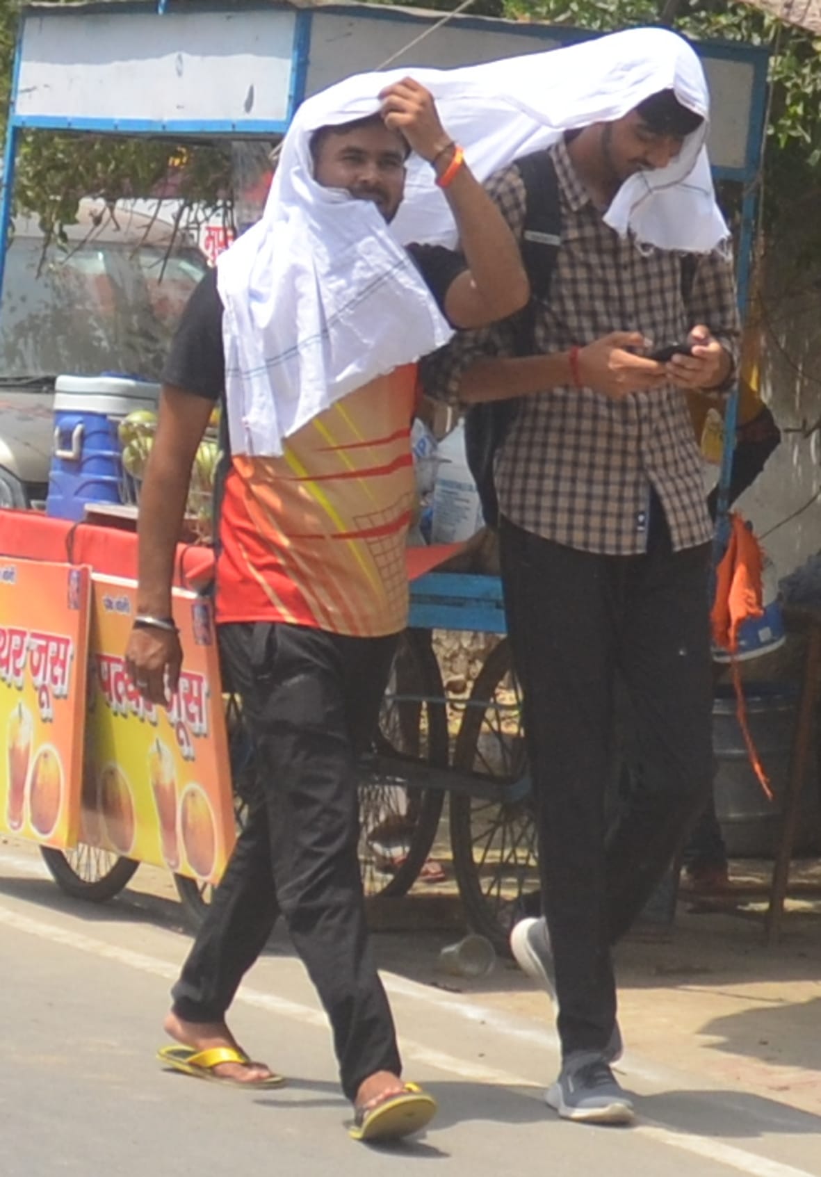 Life scorching due to strong sun and hot wind