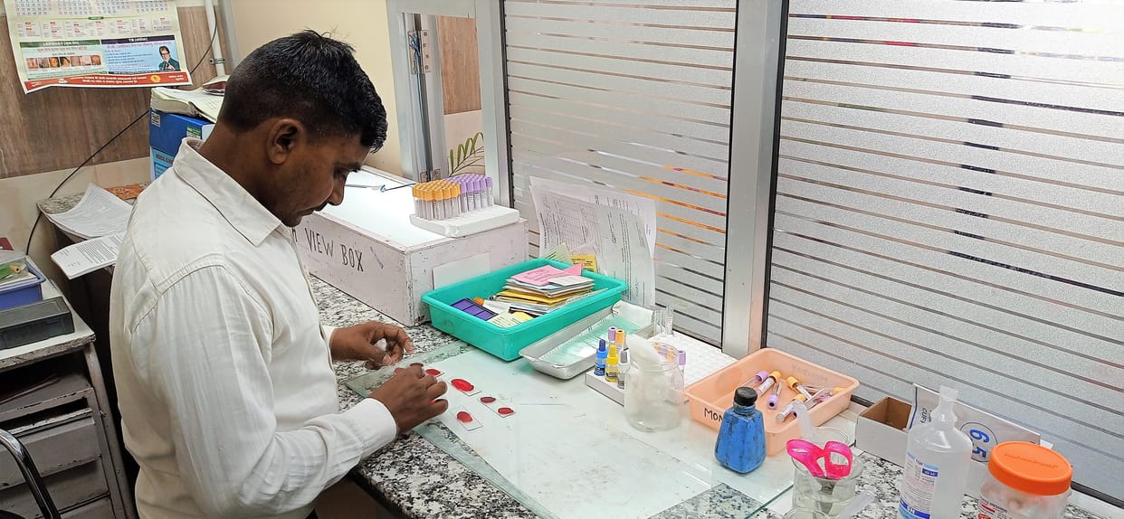 Blood bank and lab with the help of only nine technicians, Kurukshetra