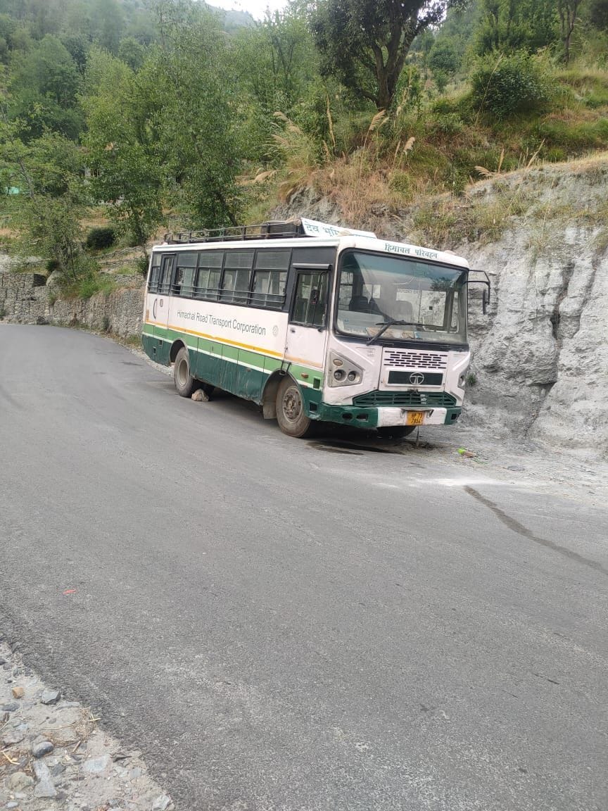 Bus parked in Shikari Nala for seventeen days