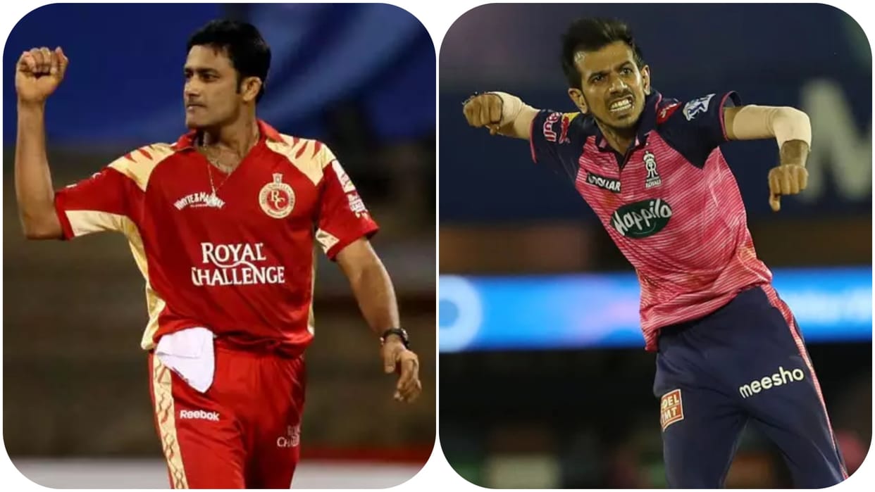 IPL 2022: Two Indian leg-spinners Anil Kumble and Yuzvendra Chahal with a five-for in IPL on 18th april