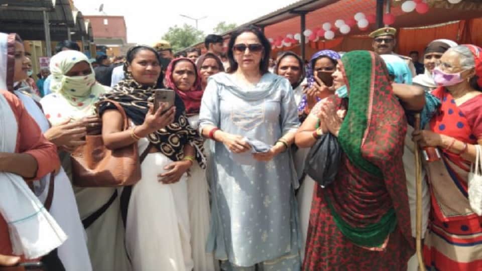 health fair organized in District Joint Hospital inaugurated by Chief Guest MP Hema Malini
