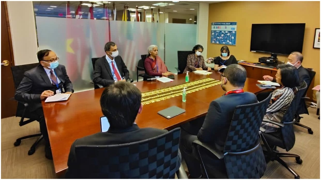 FM Sitharaman meets IMF chief discusses impact of recent geopolitical developments on global economy and Cryptocurrency