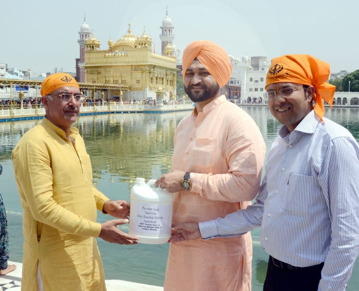 Government team reached Haryana with holy water from Golden Temple