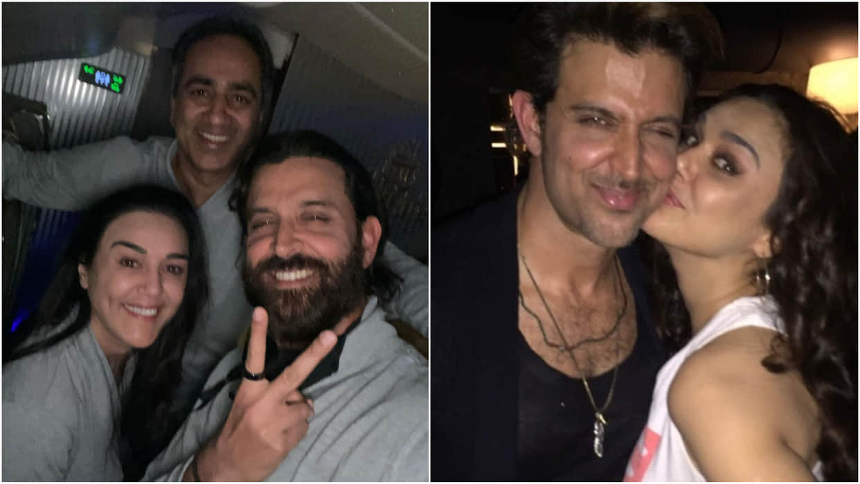 Bollywood actress Preity Zinta thanks Hrithik Roshan for helping her with her twins
