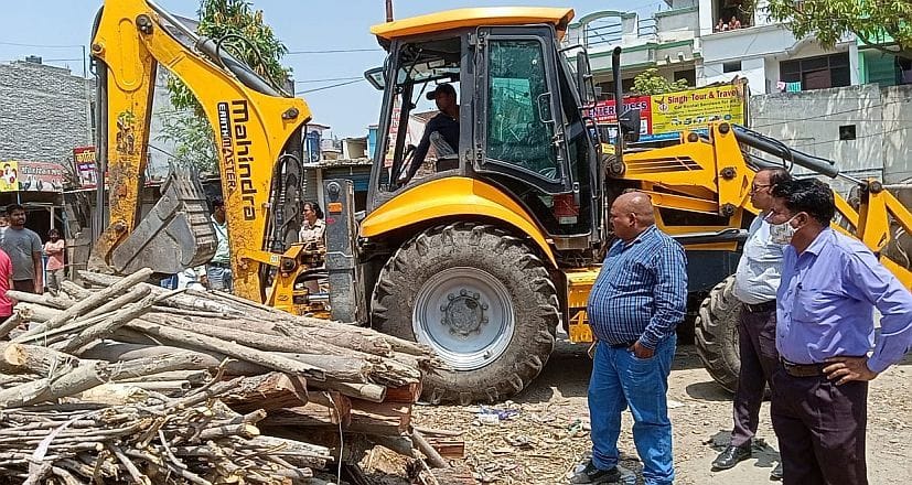 Encroachment removed from Modi Maidan