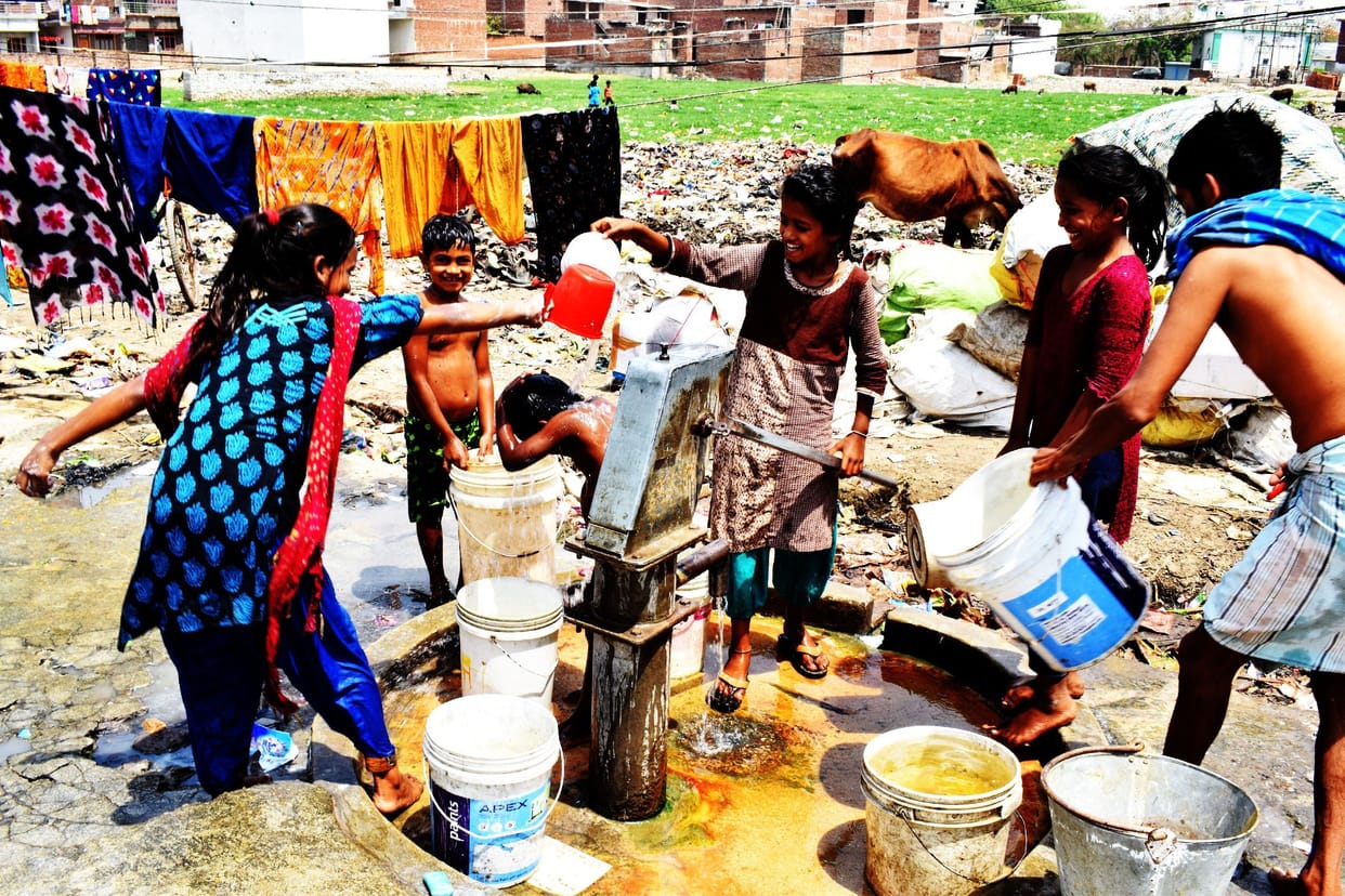 Hot sun and humidity increased the heat, then the mercury rose