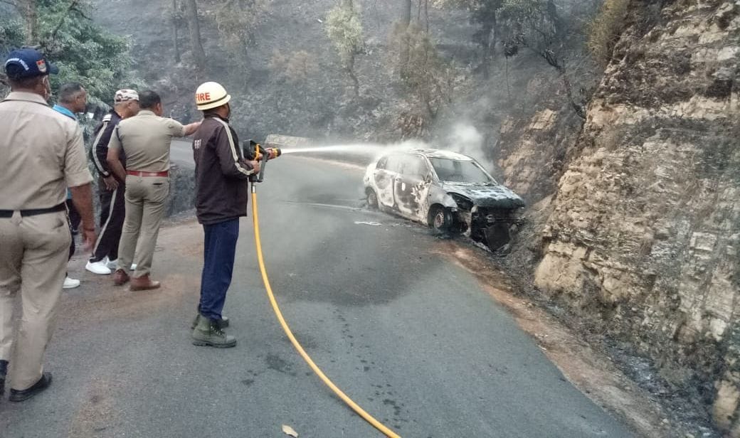 Fire in Car