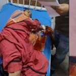 राजोरी ब्लास्ट में घायल दंपती।