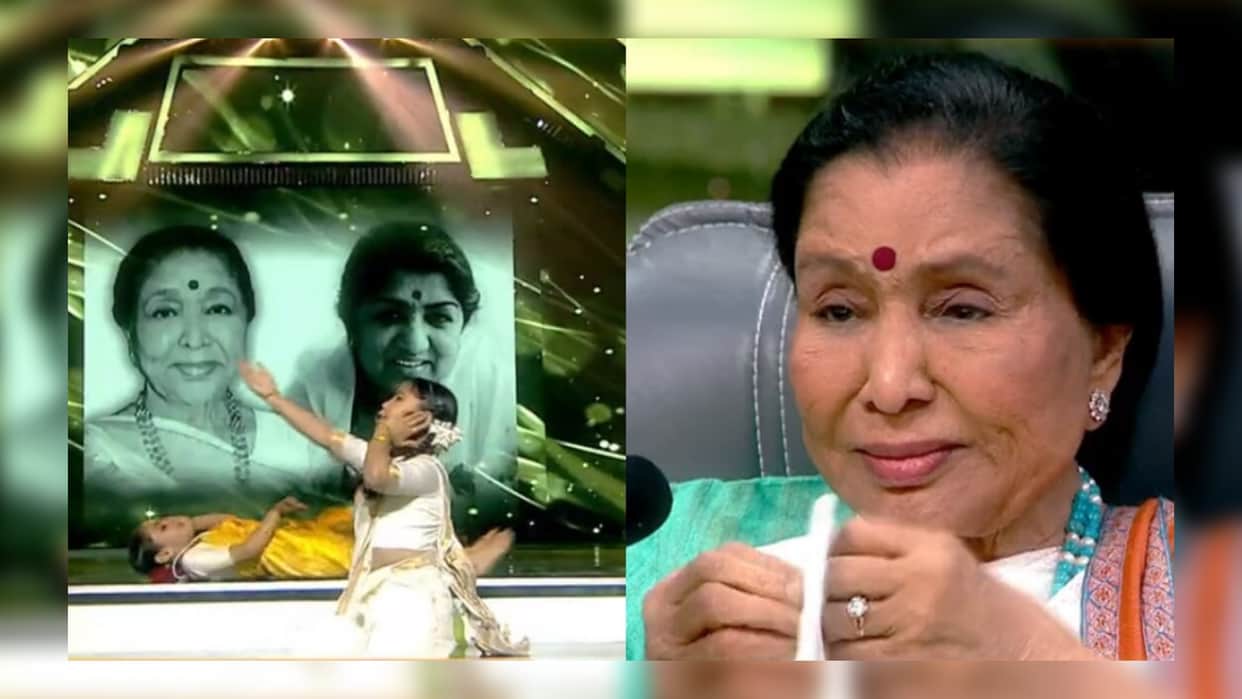 Asha bhosle gets emotional after remembering his sister lata mangeshkar in dance india dance little master
