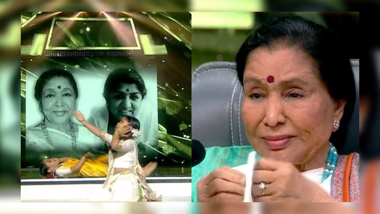 Asha bhosle gets emotional after remembering his sister lata mangeshkar in dance india dance little master