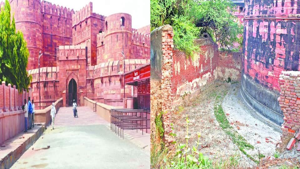 Agra Fort trench will be protected by ASI