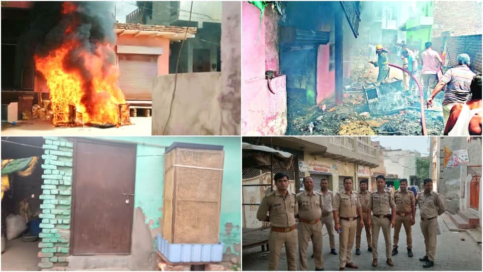 agra runkata news five families left home due to panic in agra