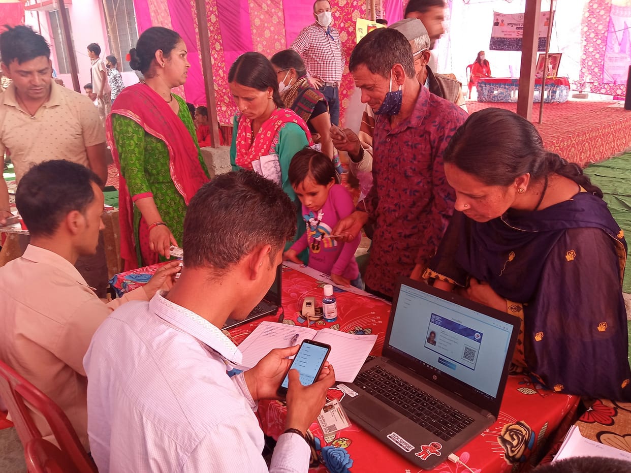Only seven Ayushamn Card in Health Camp