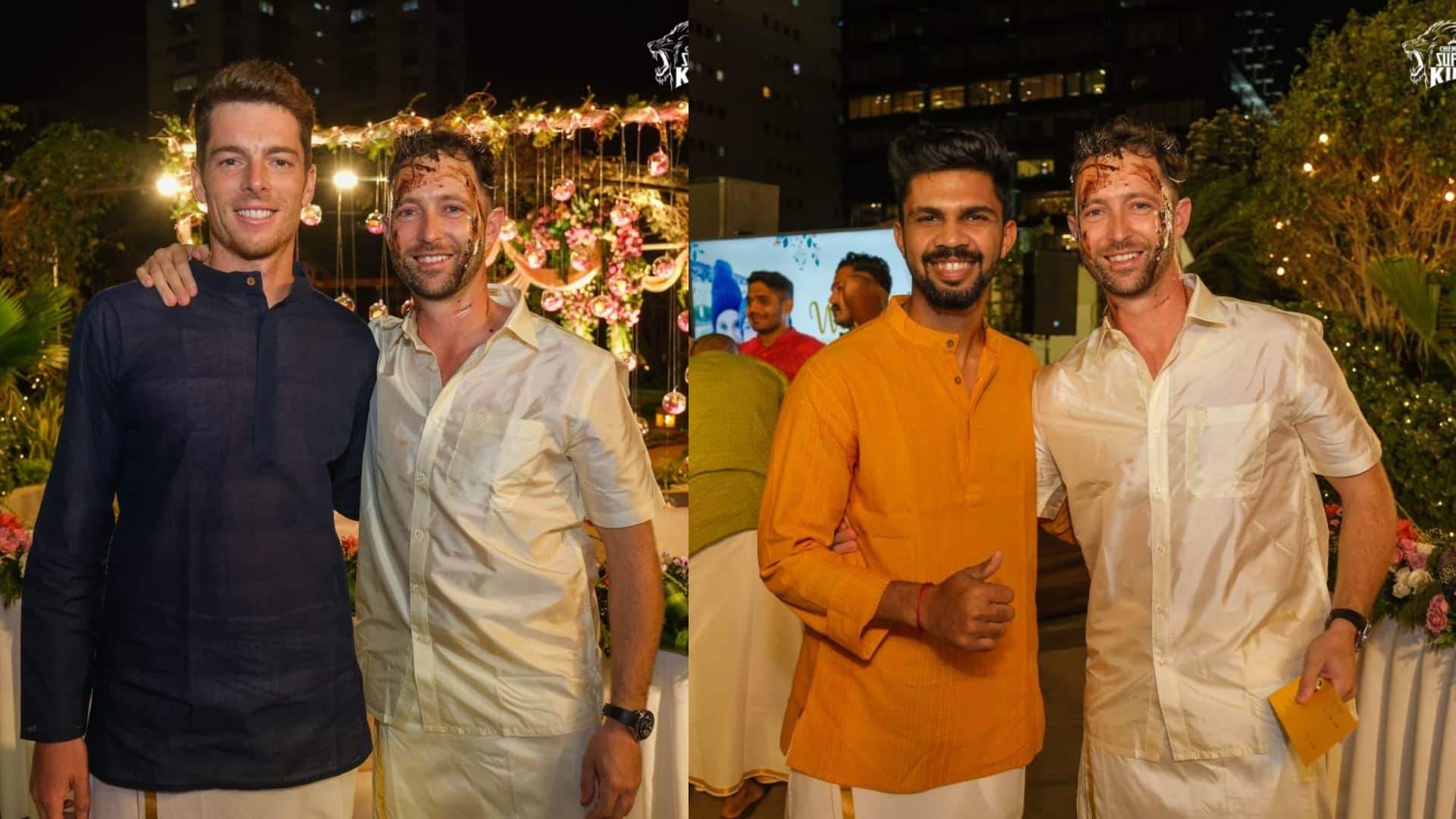 Devon Conway Pre wedding celebration happened in true chennai attaire