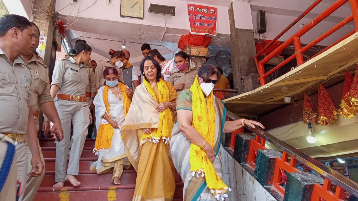 Mauritius Prime Minister mother Sarojini Jagannath visit vindhyachal mirzapur worship maa vindhyavasini said  my life blessed