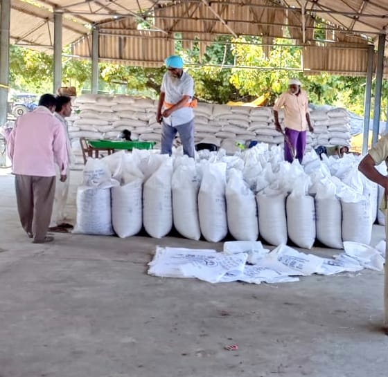194 metric tonnes of wheat reached government centers in eight days