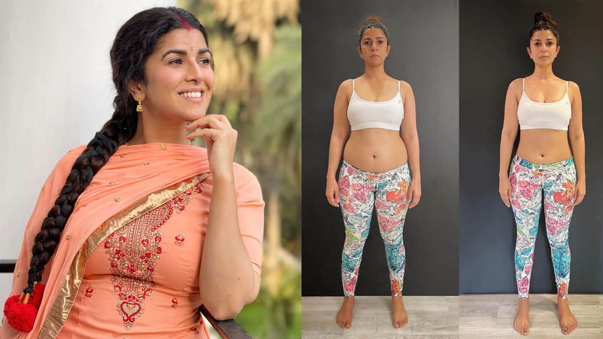 Dasvi Actress Nimrat Kaur shares pictures of her physical transformation after gaining 15 kg for the role of Bimla Devi