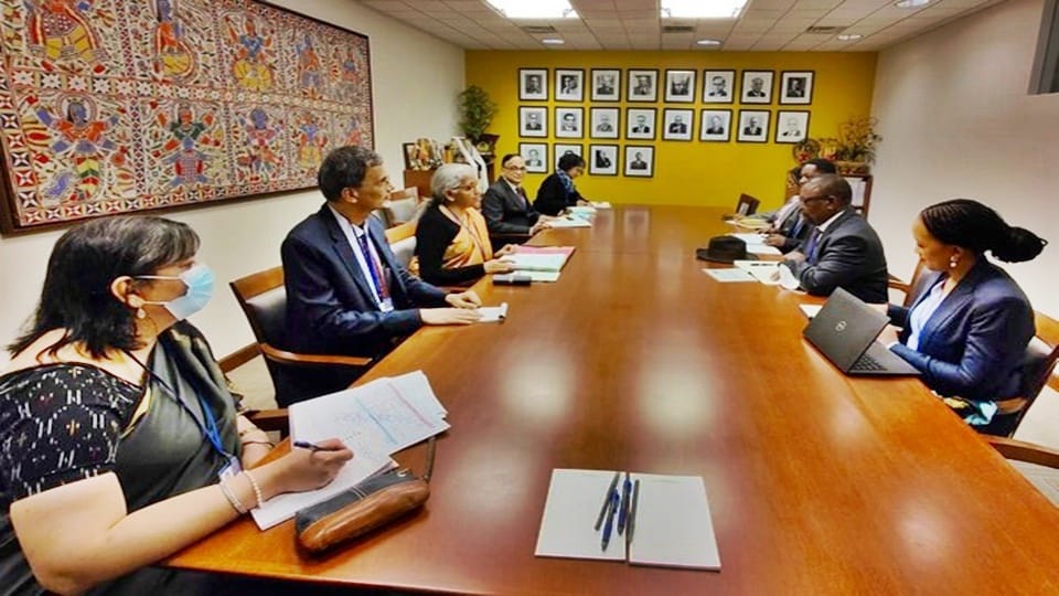 Nirmala Sitharaman meets South African Finance Minister Enoch Godongwana Discusses Enhancing Bilateral ties and Economic Cooperation