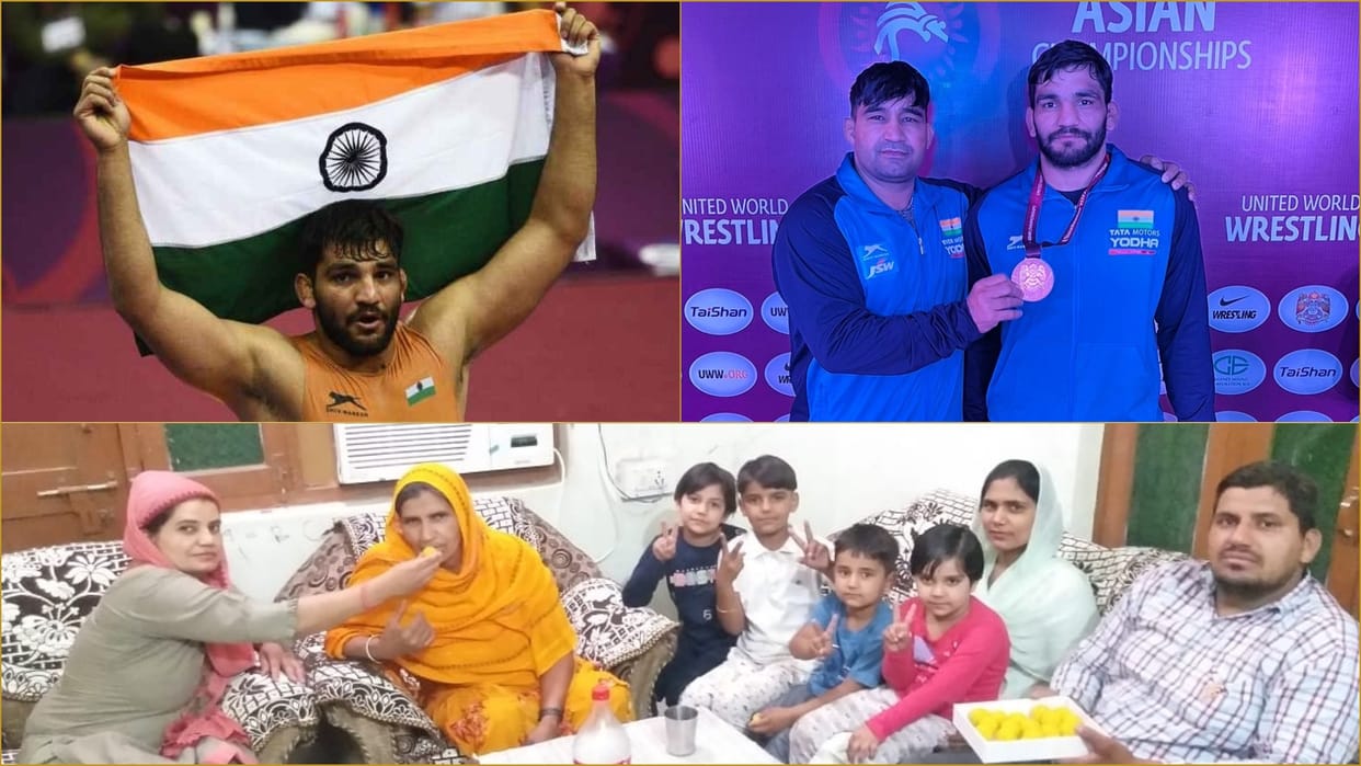 Wrestlers of Sonipat won two bronze medals in Senior Asian Wrestling Championship