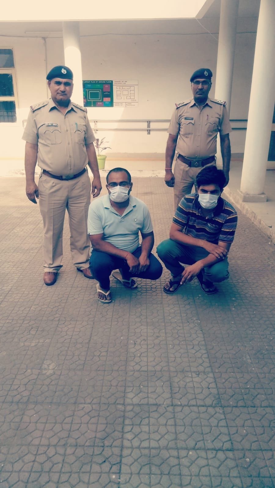 Two youths arrested for breaching the dignity of examination, two mobiles recovered