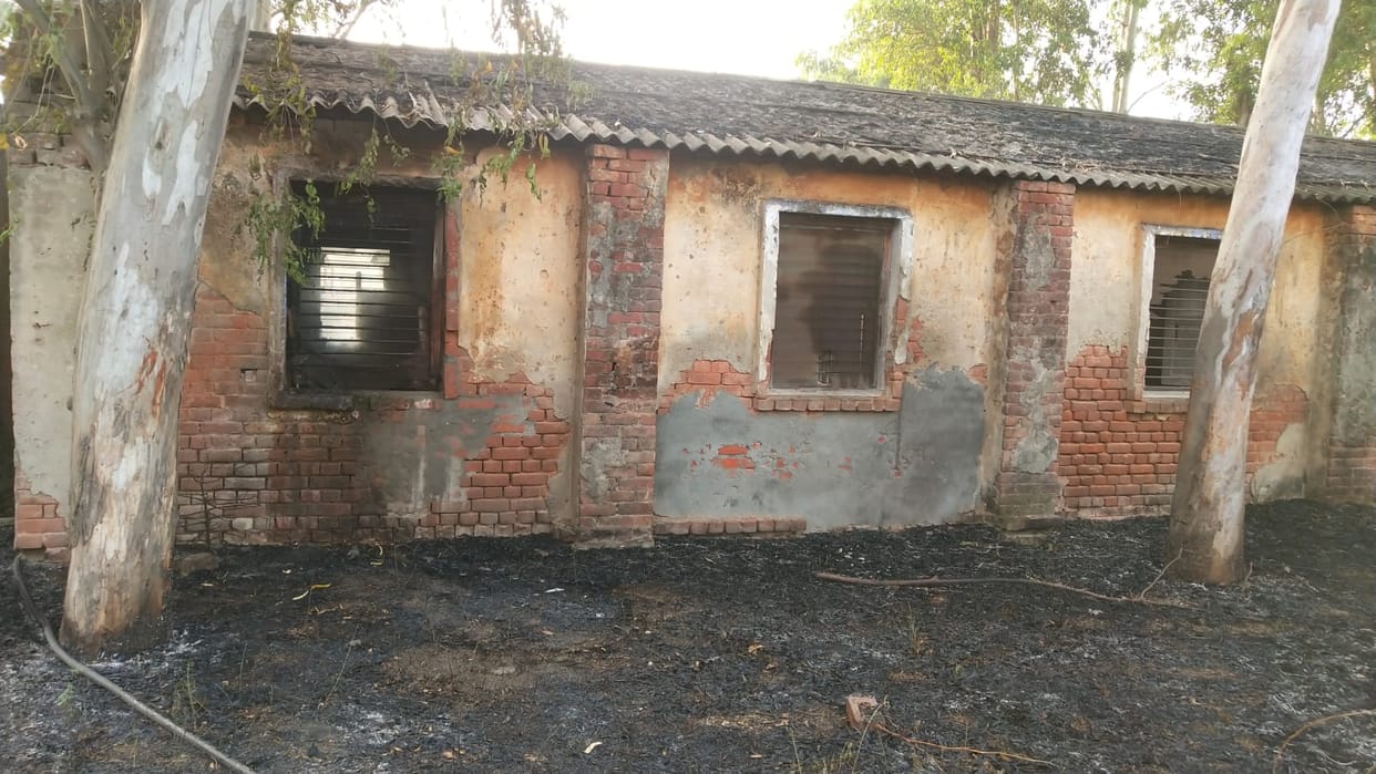 Fire in Government Agricultural Seed Store, seeds and goods burnt