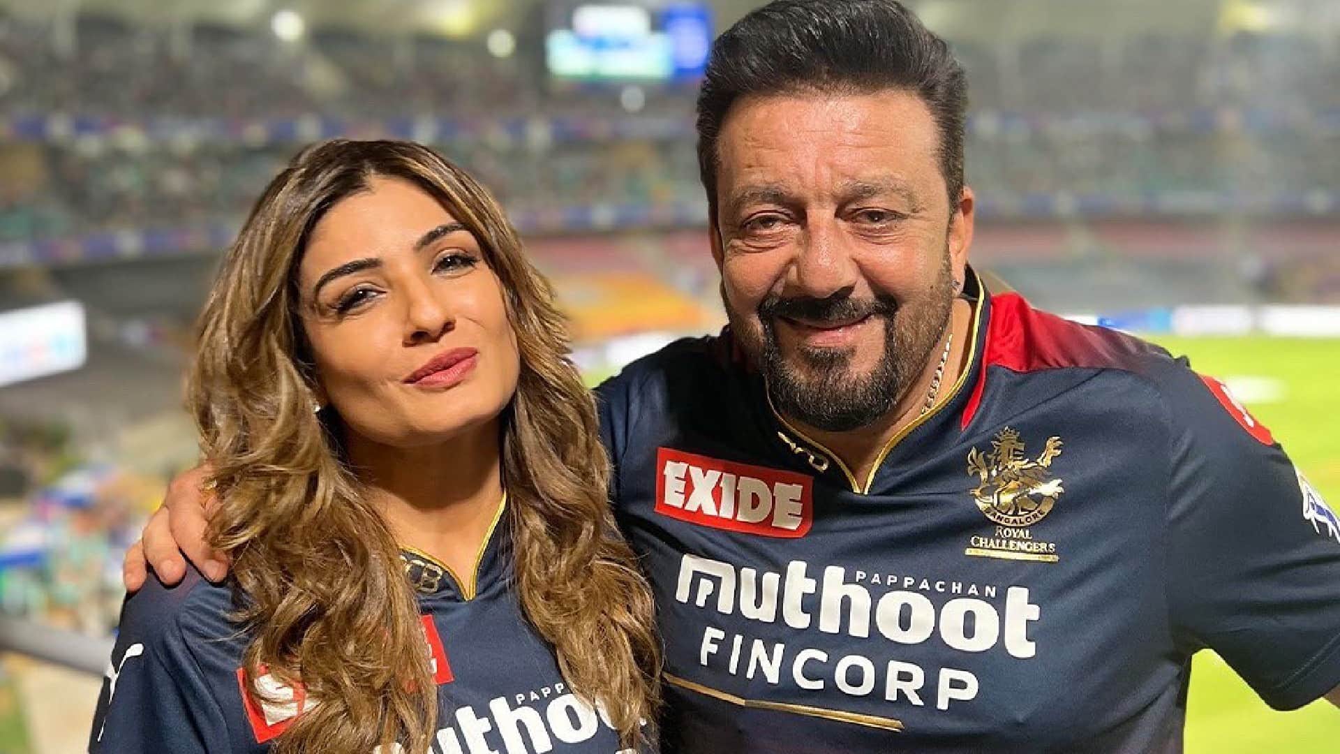 IPL 2022 LSG vs RCB Match 31 Highlights Hindi sanjay dutt and ravina tandon support RCB