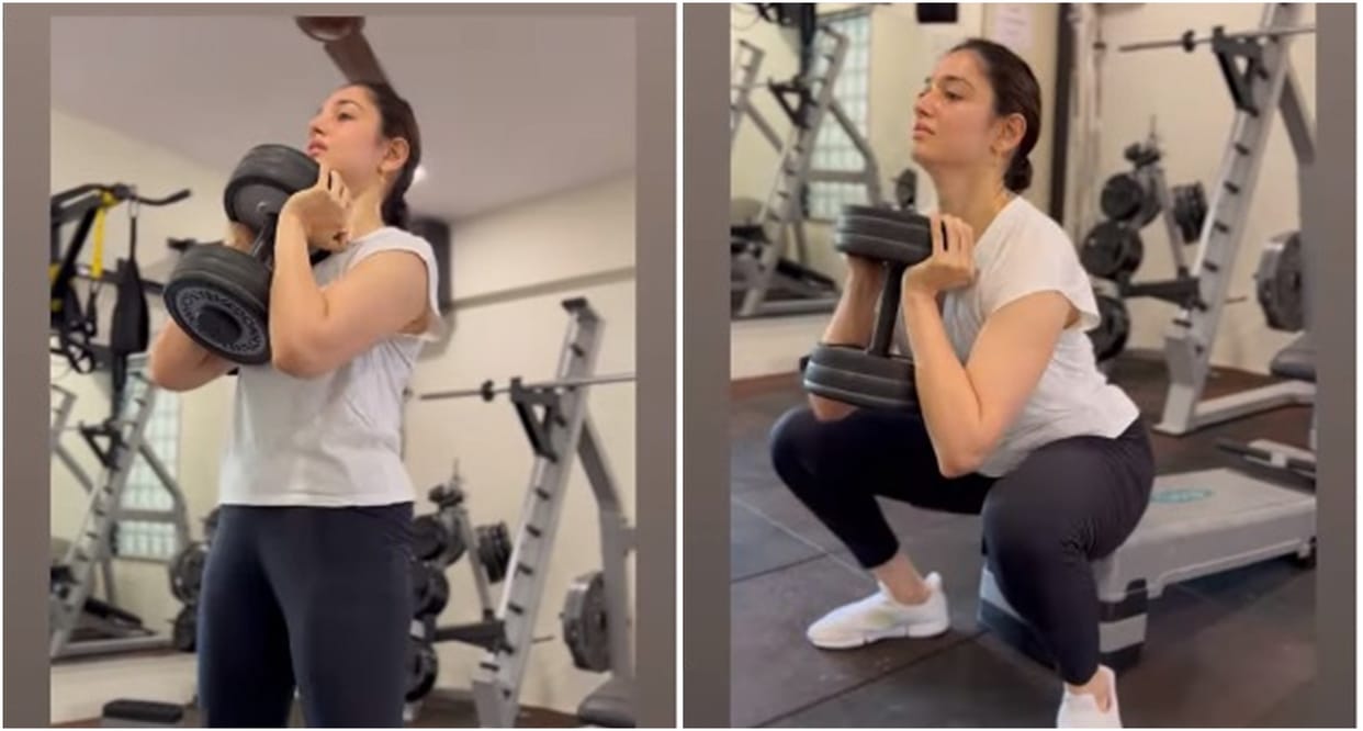 Tamannah Bhatia nails fitness goals in preparation for becoming Babli Bouncer, shared workout video from gym
