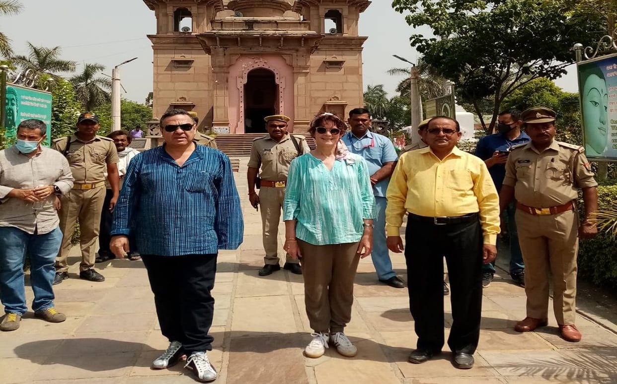 US Deputy Ambassador Patricia Lasina visit sranath varanasi got information about mahatma budh archaeological ruins