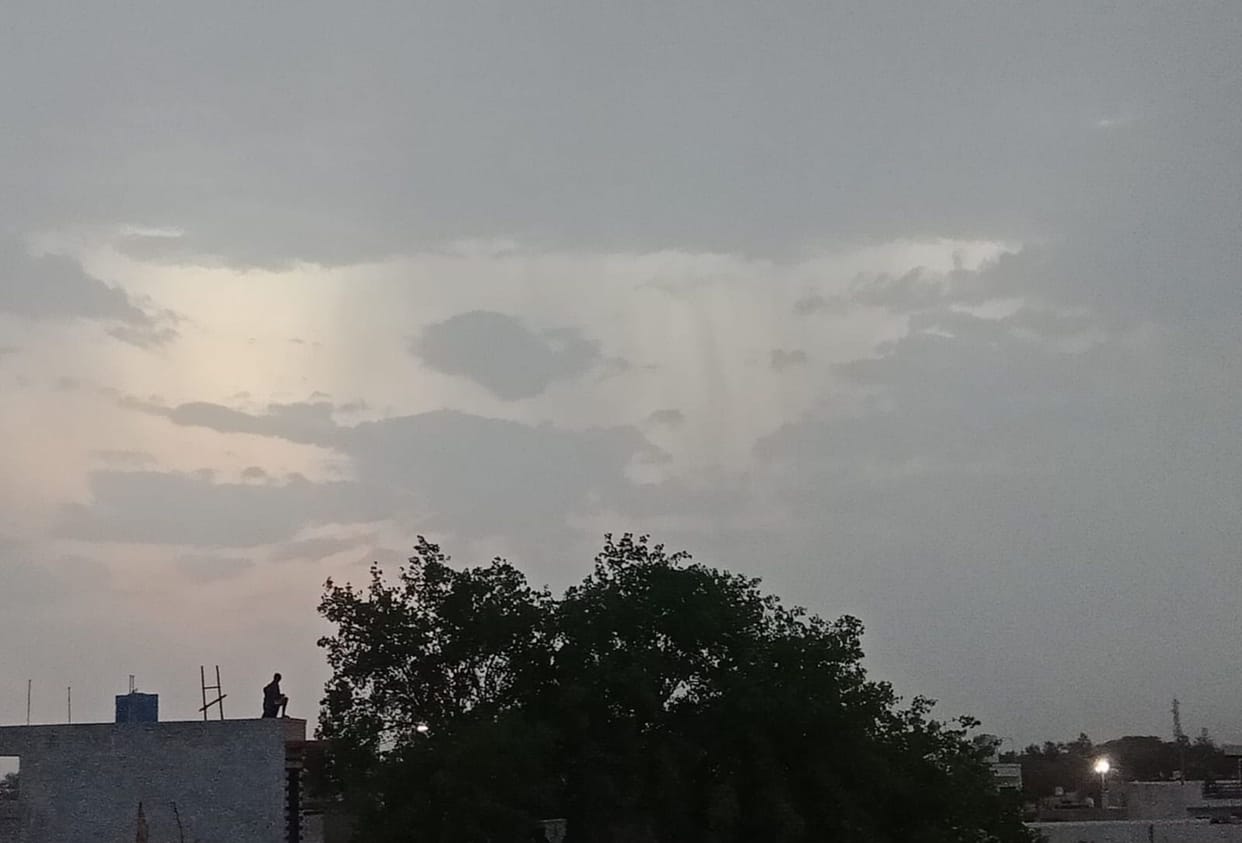 Clouds prevailed throughout the day, relief from heat