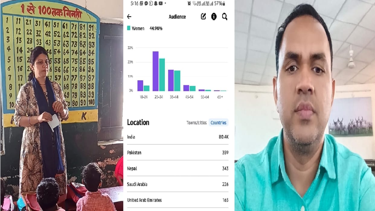 Bijnor News: Teacher Alpana tips of teaching is being liked in countries all over world and 83 thousand followers have reached on Social media account