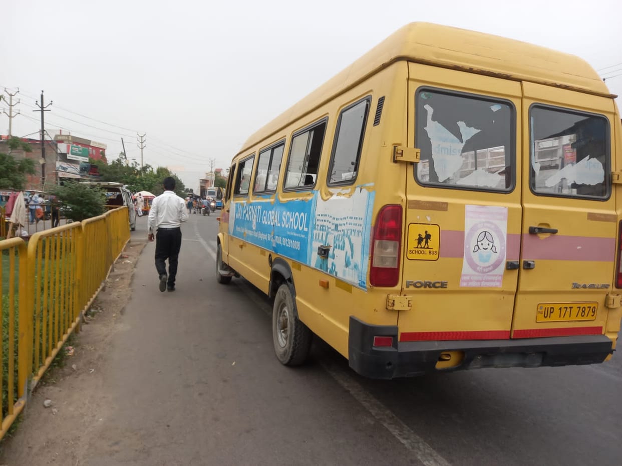 Cameras in buses, no first aid boxes, children reaching school in boggy vehicles