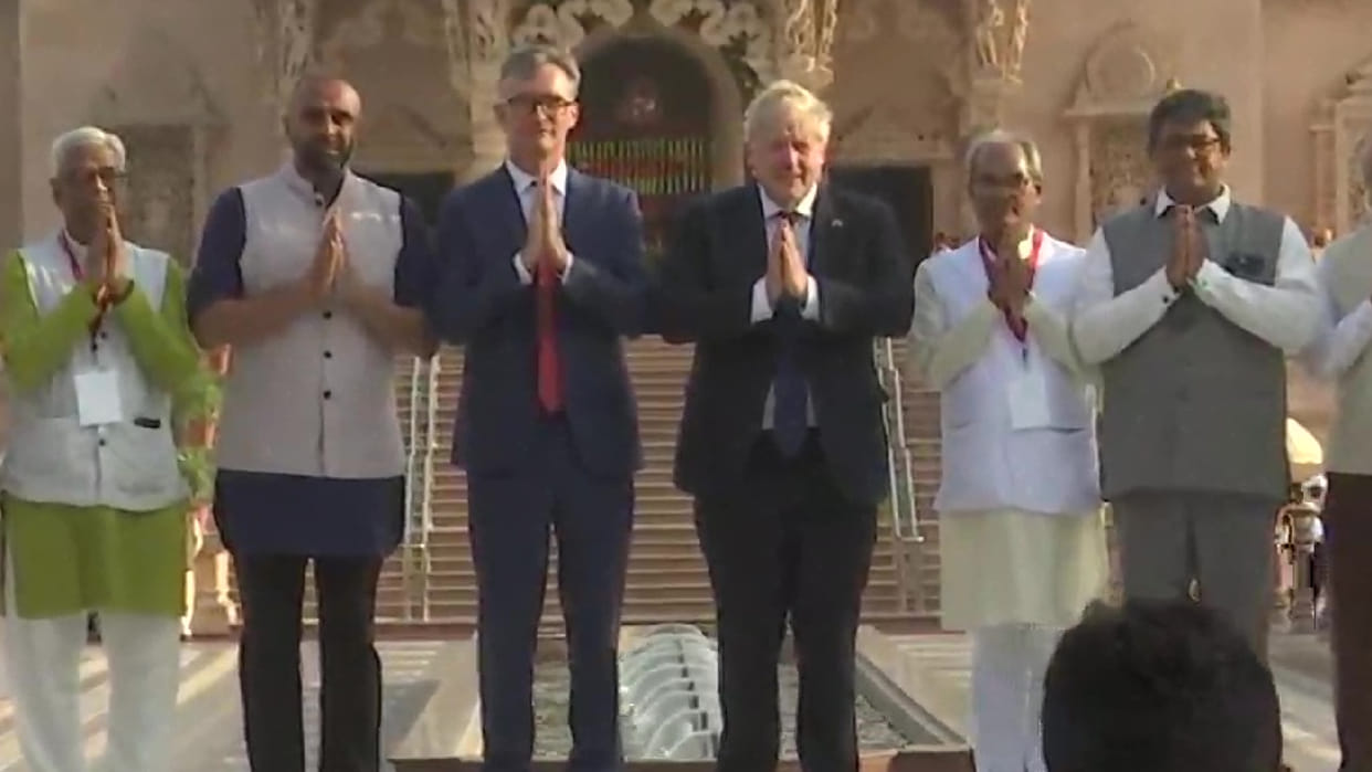UK PM Boris Johnson India visit Live updates, Gujarat Ahmedabad, Pm Modi