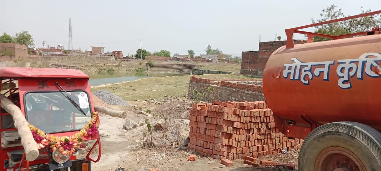 Mafia occupied the pond land