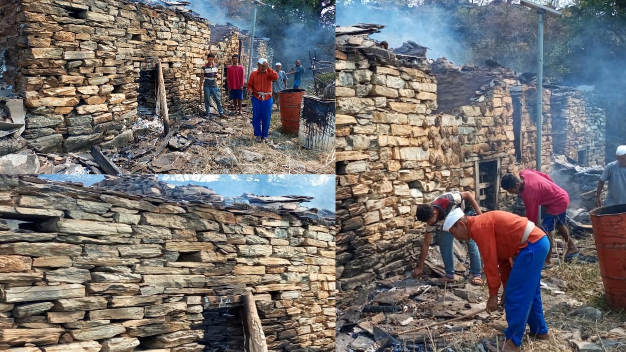 Uttarakhand forest fire, Five houses burnt in Bageshwar due to forest fire, See Photos