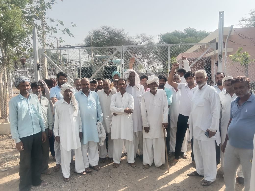 Villagers of two villages troubled by power cuts protested and expressed their anger