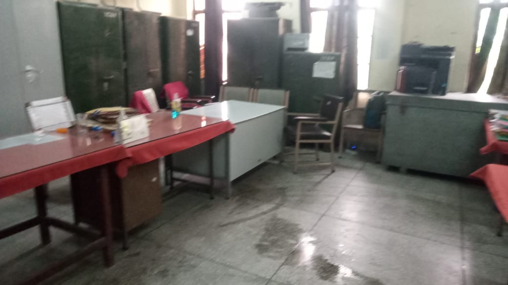 Officer present, employee absent