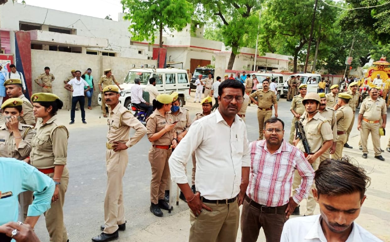 JCB went on illegal construction of daughter-in-law of former MLA Roshanvarma