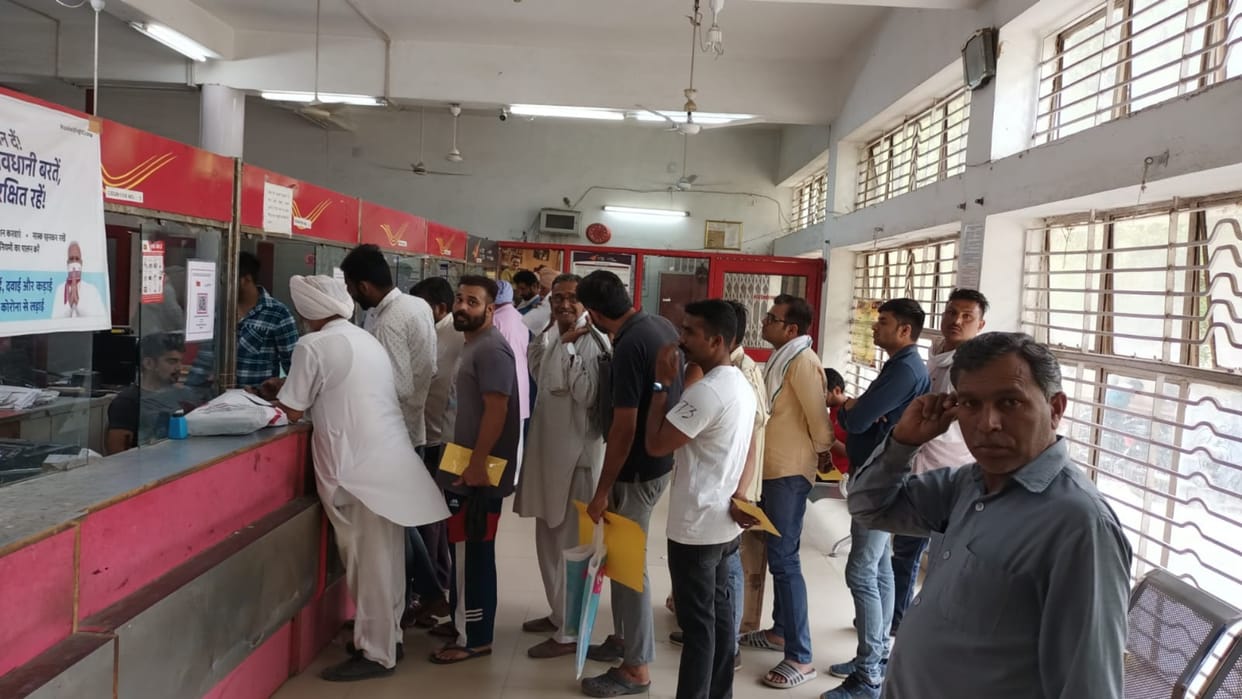 Now the employees in the post offices will pack the parcels