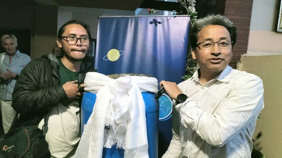 Dharamsala: Sonam Wangchuk will present a piece of glacier to Tibetan spiritual leader Dalai Lama