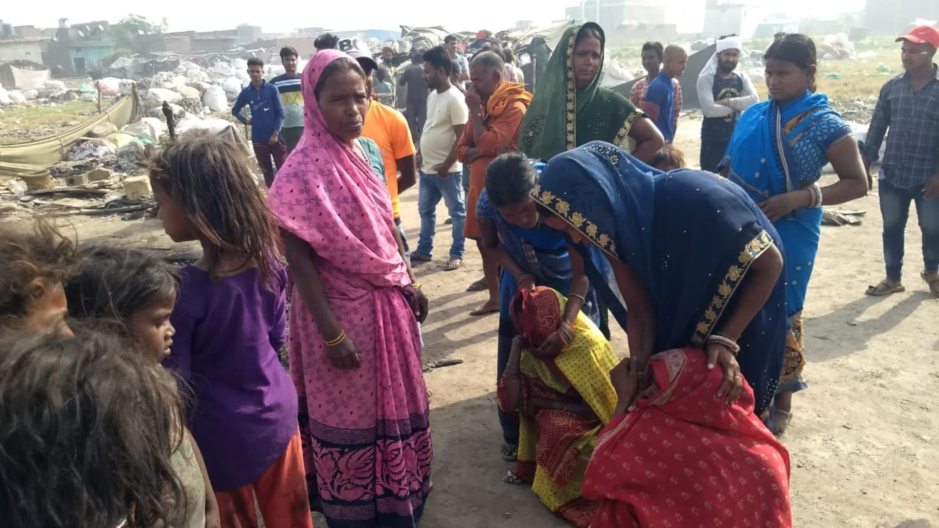 Seven members of a family were burnt alive after a fire broke out in a hut in Ludhiana of Punjab