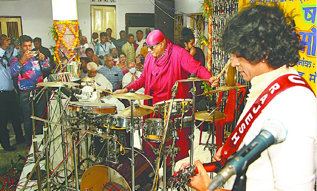 Sankat mochan Sangeet Sangeet 2022 Sivamani Drums and U Rajesh Mandolin create magic of music notes