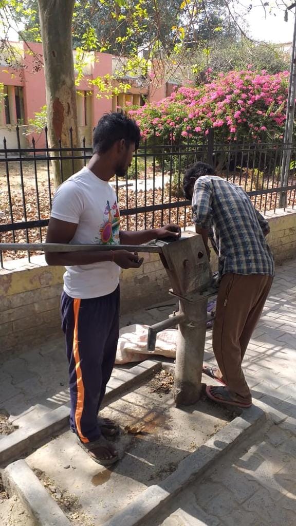 handpump maintinence, nager palika