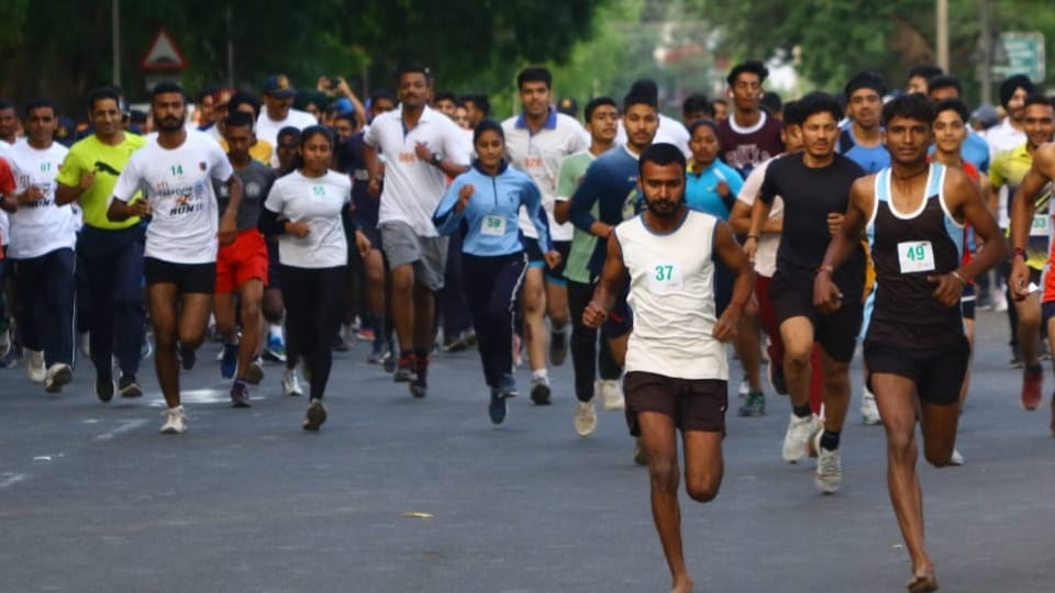 marathon and walkathon organized in Panjab University on occasion of Earth Day