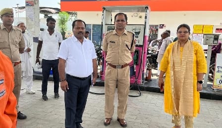 Teams arrived at petrol pumps to check adulteration and tampering