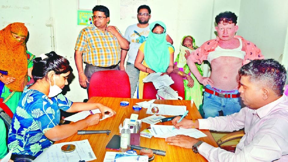 Increasing patients of skin diseases in Gorakhpur